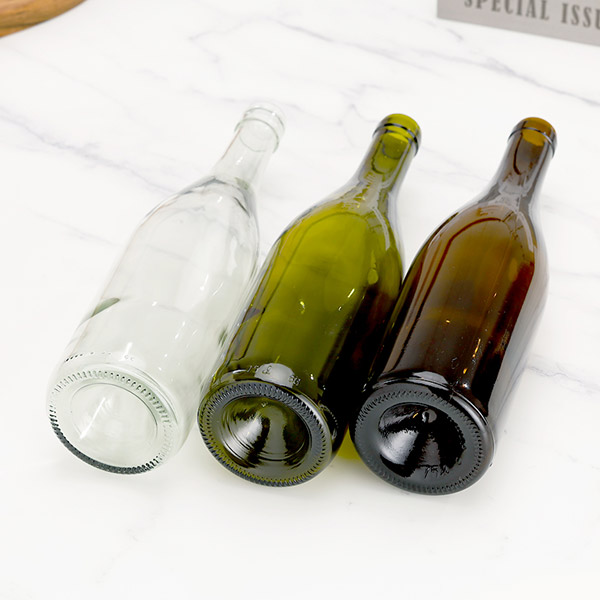 Burgundy wine bottle