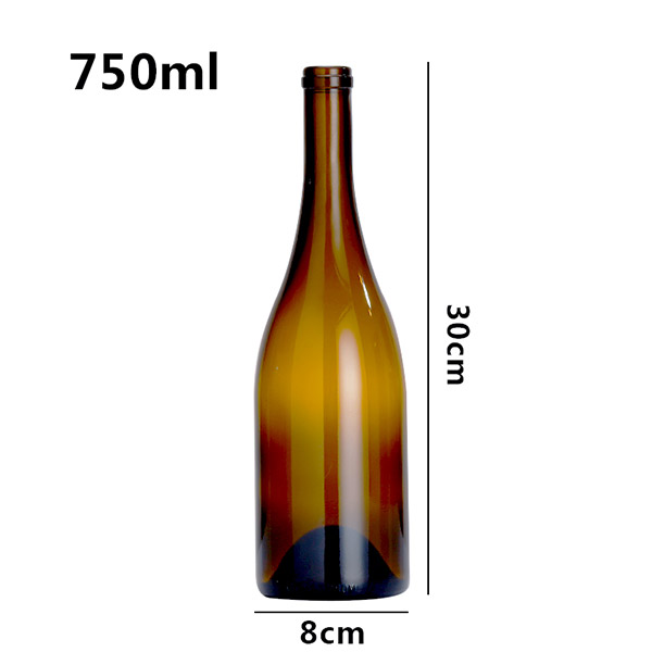 Burgundy wine bottle