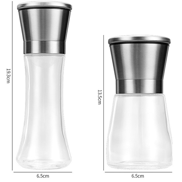 Grinder glass bottle