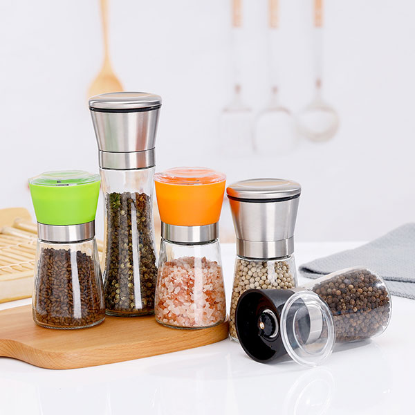 Grinder glass bottle