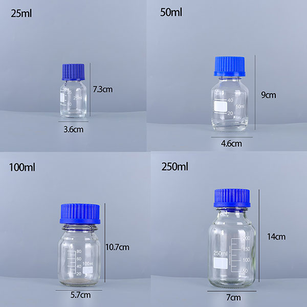 Blue cap reagent bottle