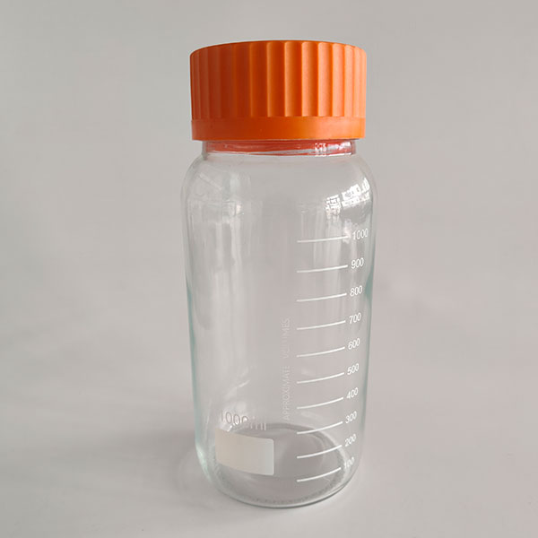 Widemouth bluecap reagent bottle