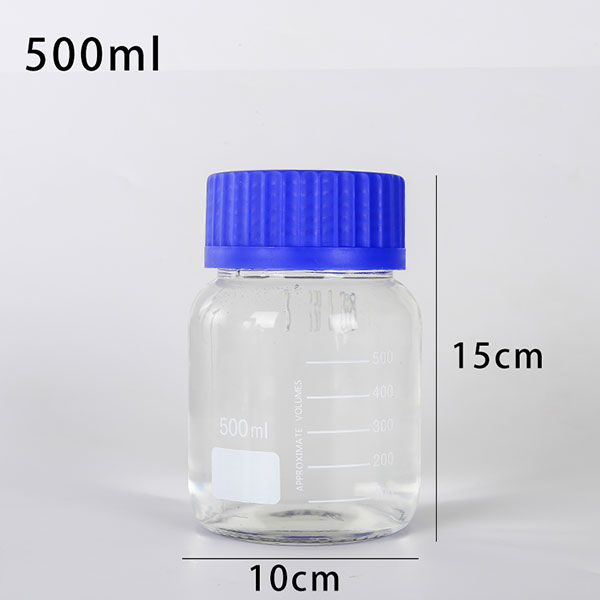 Widemouth bluecap reagent bottle