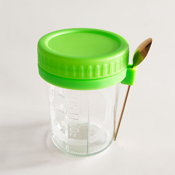 Oatmeal glass bottle