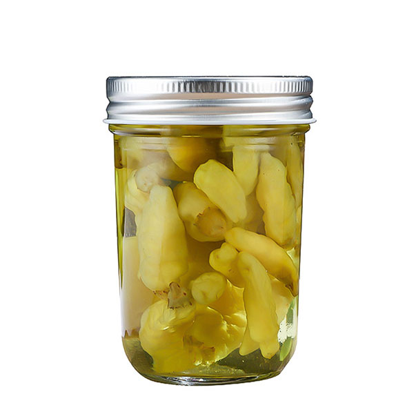Caviar glass bottle