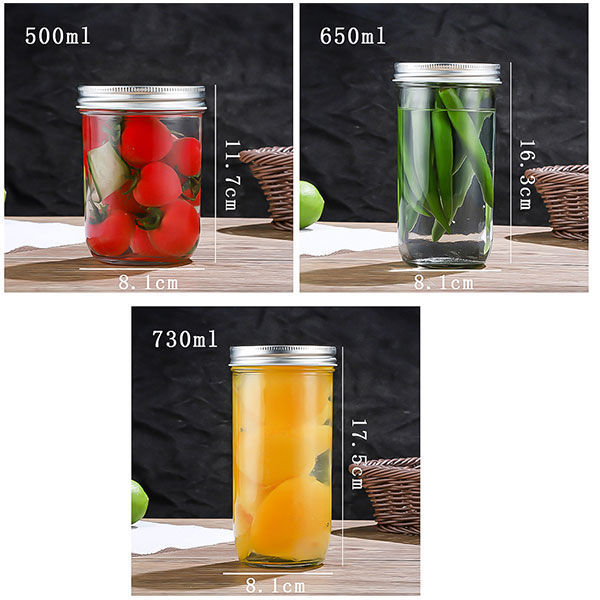 Caviar glass bottle