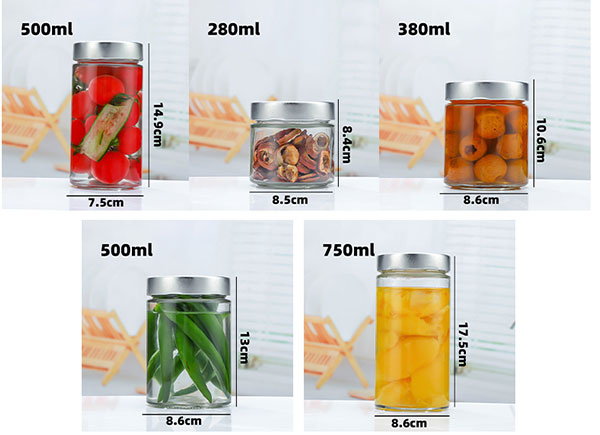 Jam glass jar