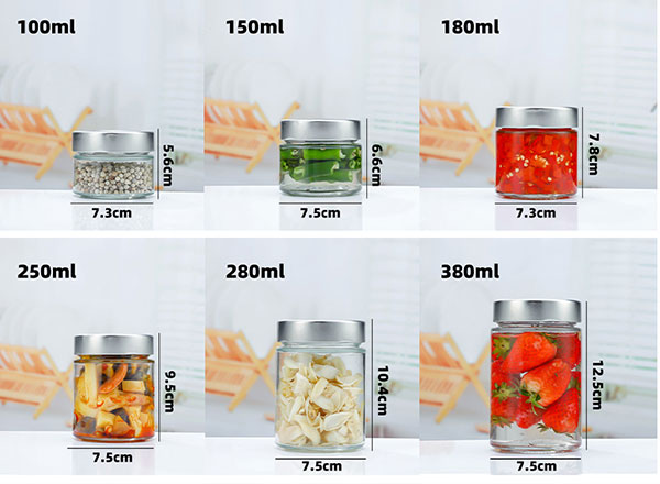 Jam glass jar