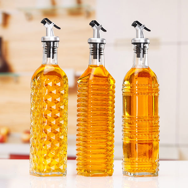 glass oil bottle