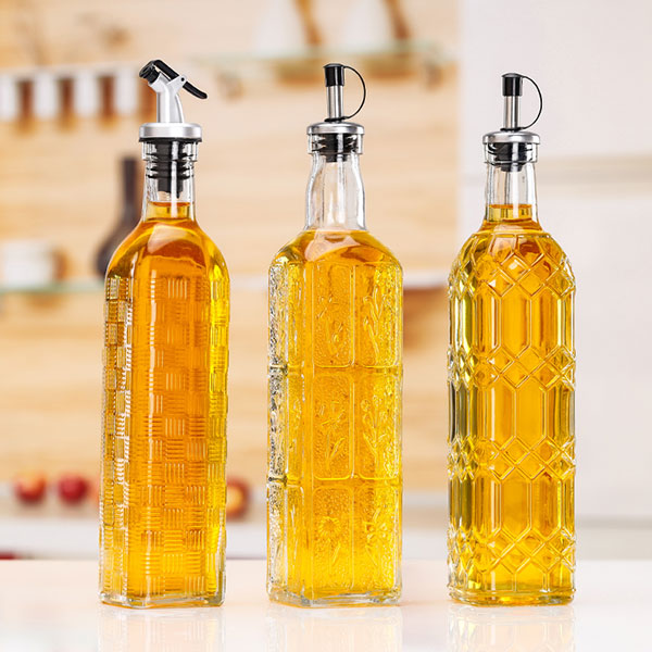 glass oil bottle