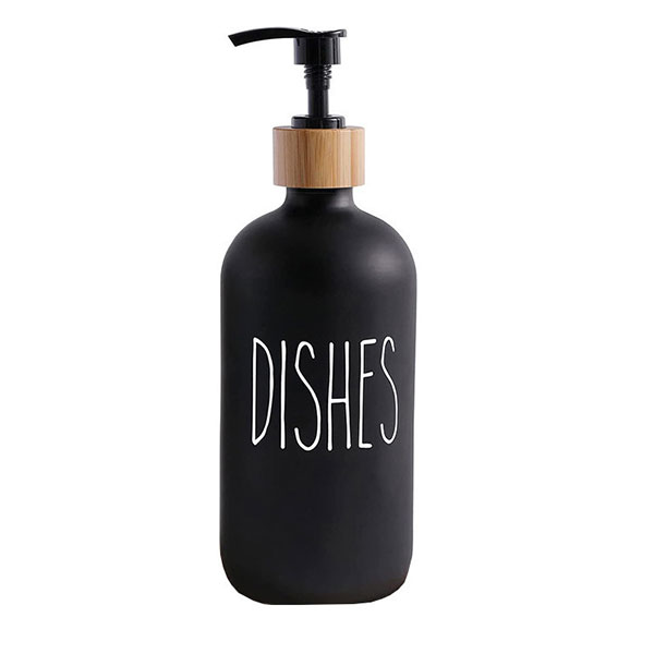 16oz black bottle