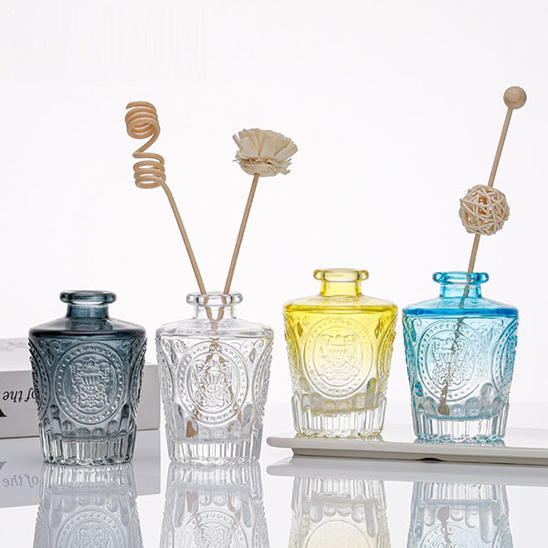 Colorful aromatherapy glass bottle