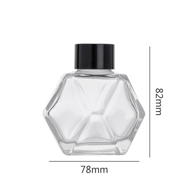 polyhedron aromatherapy glass bottle
