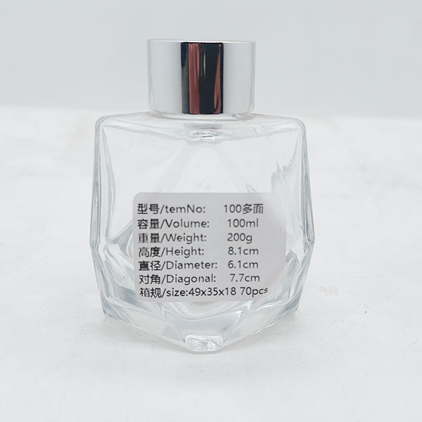 polyhedron aromatherapy glass bottle
