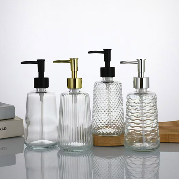 Bathroom glass bottles